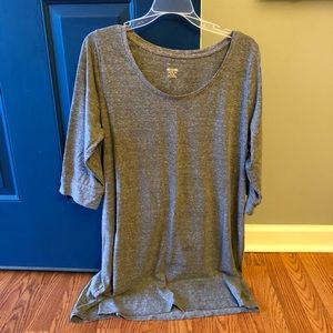 Jersey knit sweater dress